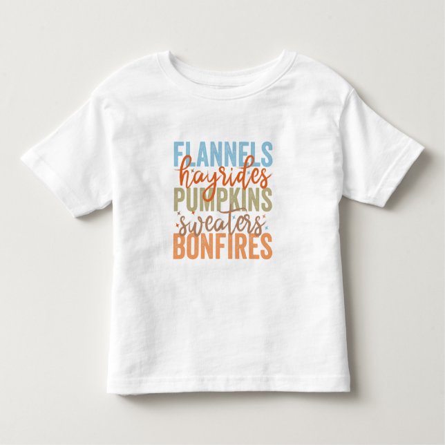 Fun Fall Vibes Toddler T-Shirt (Front)