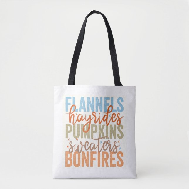 Fun Fall Vibes Tote Bag (Front)