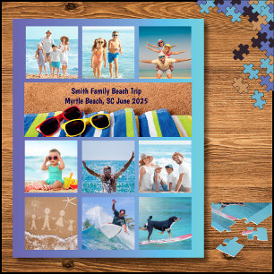 Fun Family Beach Vacation Photo Puzzle