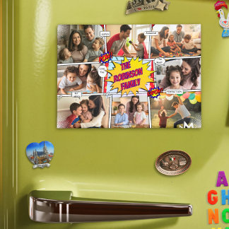 Fun Family Photo Comic Create Your Own Playful Magnet