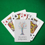 Fun Family Reunion Playing Cards<br><div class="desc">This modern and stylish design features a colourful Family Tree, which symbolises an ever growing family, on a pale grey background. Add these playing cards to your family reunion as favours and keepsakes or an activity on the day. Customisable with your name and event. Original Mosaic Design © Michele Davies....</div>