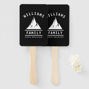 Fun Family Reunion Summer Vacation Camping Nature Hand Fan