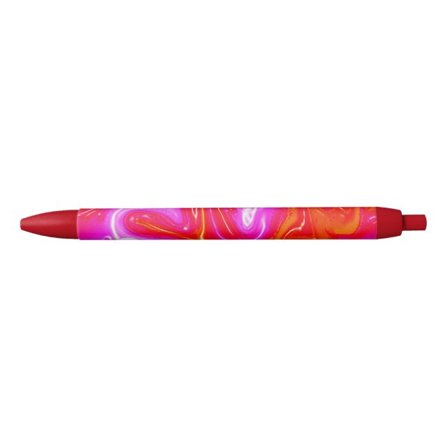 Fun fancy festive Christmas Black Ink Pen (Front)