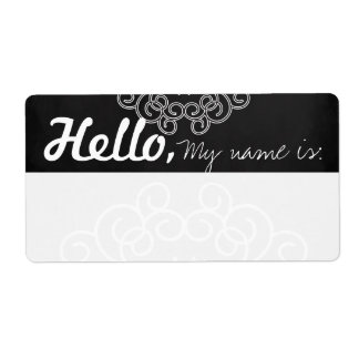 Fun Fancy Party Name Tags