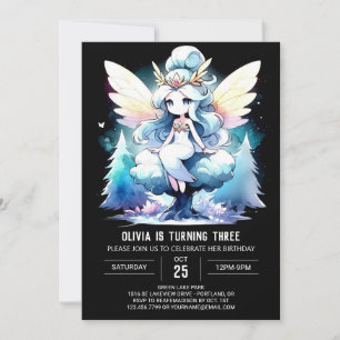 Fun Fantasy Fairy Birthday Invitation