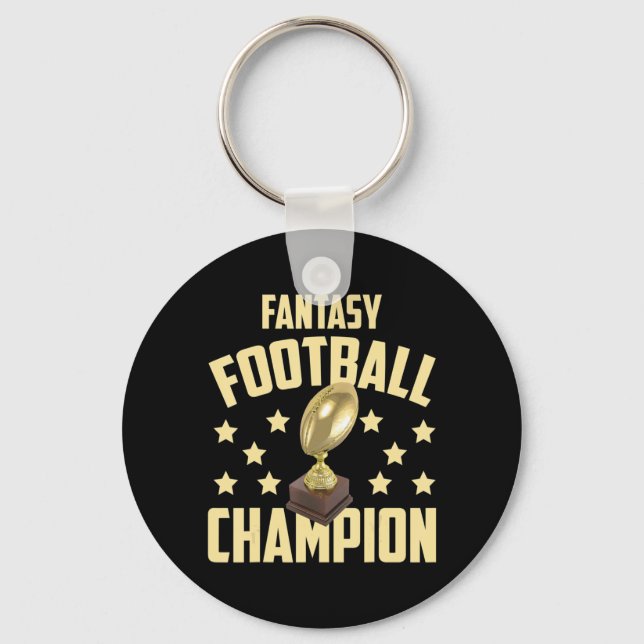 Fun Fantasy Football Champion Draught Party  Key Ring (Front)