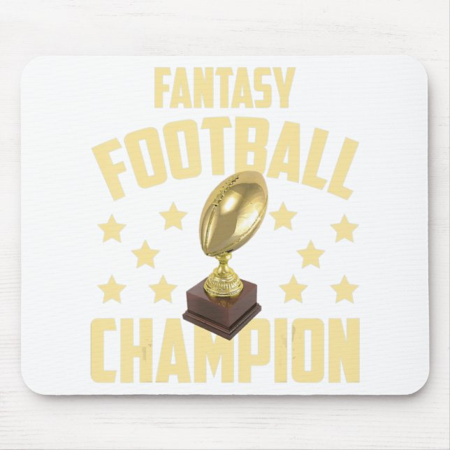 Fun Fantasy Football Champion Draught Party  Mouse Pad (Front)