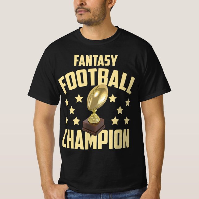 Fun Fantasy Football Champion Draught Party  T-Shirt (Front)