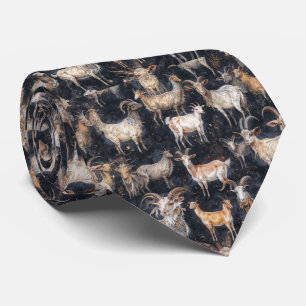 Fun Fantasy Goat Farm Animal  Tie