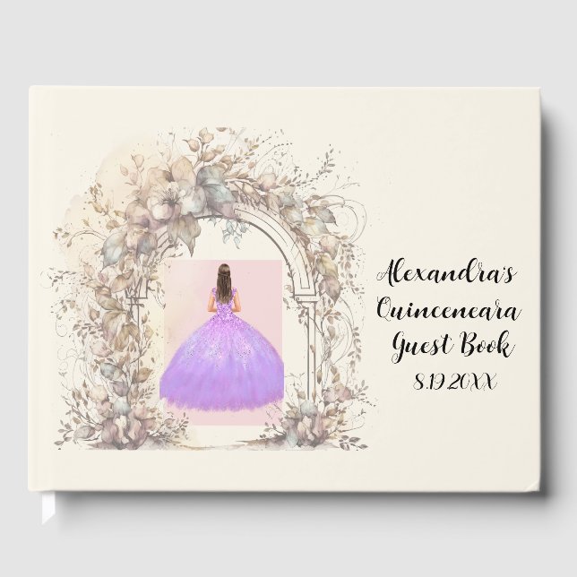 Fun Fantasy Teen Girl Birthday  Guest Book (Front)