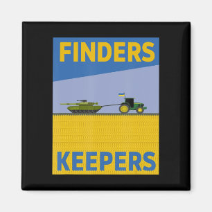 Fun Farmer Tractor Ukraine Flag Support Finders Ke Magnet