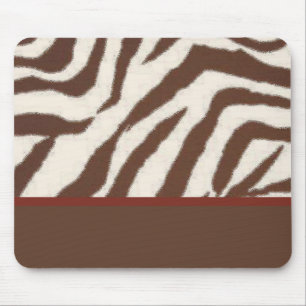 Fun & Fashionable Brown/Red Giraffe Print Mouse Pad