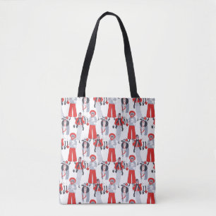 Fun Fashionable Mature Women Tote Bag