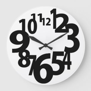 Fun Fat Faced Large Clock