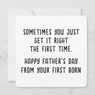 Fun Father's Day Card for Son or Daughter