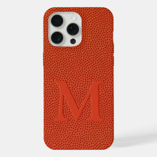 Fun Faux Basketball Leather Skin Texture Pattern iPhone 15 Pro Max Case