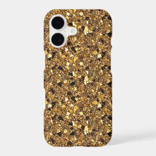 Fun faux glitter pattern gold