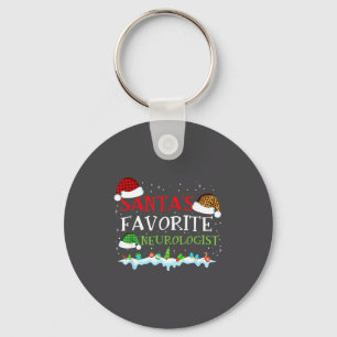 Fun Favorite Santa s Neurologist Tee Key Ring