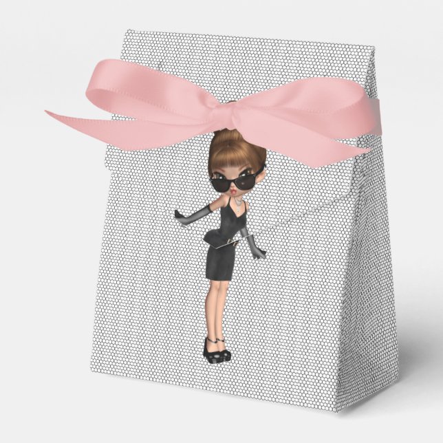 Fun Favourite Diva Birthday Party Favour Box (Front Side)