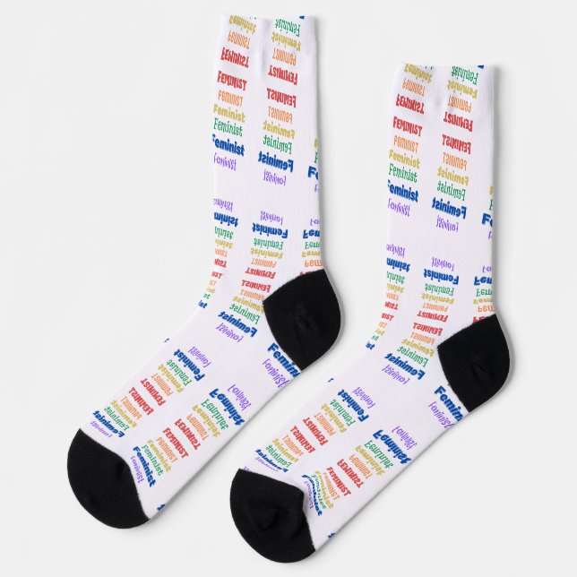 fun feminist pride socks (Left)