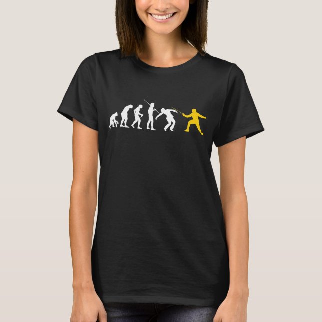 Fun Fencing Gegen Evolution Fencing Sport T-Shirt (Front)