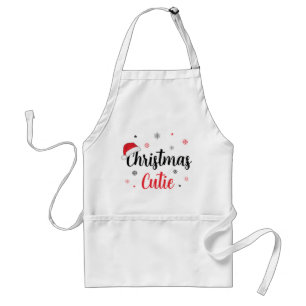 Fun Festive Christmas Cutie Santa Hat Standard Apron