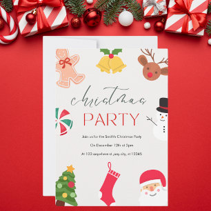 Fun Festive Christmas Party Invitation