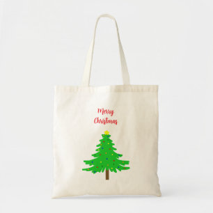 Fun Festive Merry Christmas Trees Tote Bag