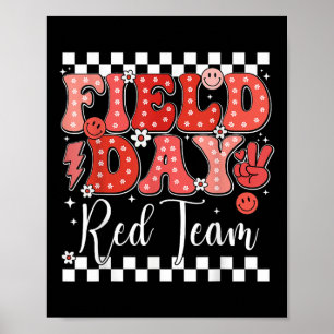 Fun Field Day Red Team Colour Field Trip Game Comp Poster