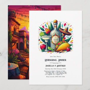 Fun Fiesta "Let's Taco 'Bout a Rehearsal Dinner" Invitation