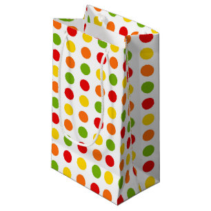 Fun Fiesta polka dot pattern gift bag