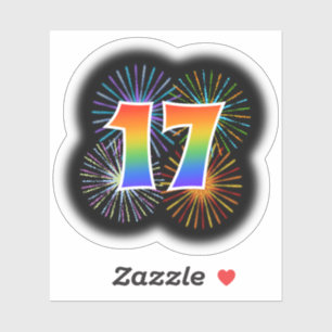 Fun Fireworks + Rainbow Pattern "17" Event #