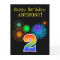 Fun Fireworks + Rainbow Pattern "2" Birthday #