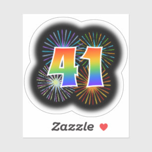 Fun Fireworks + Rainbow Pattern "41" Event #