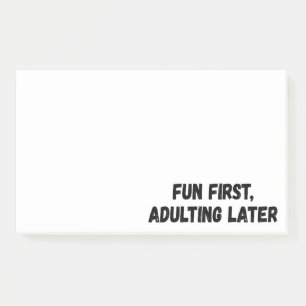 Fun First Adulting Later Post-it Notes