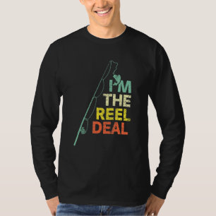 Fun Fishing Dad Reel Deal Cool Dad For Fisherman T-Shirt