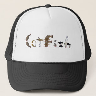 Fun fishing trucker hat