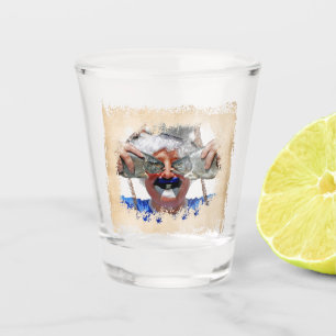 Fun Fishy Face Shot Glass! Glass