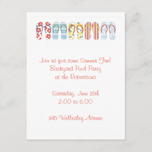 Fun Flip Flops Invitation