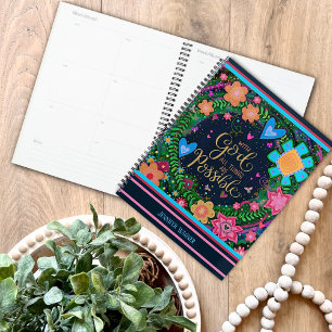 Fun Floral Bible God Verse Cheerful Inspirivity Planner