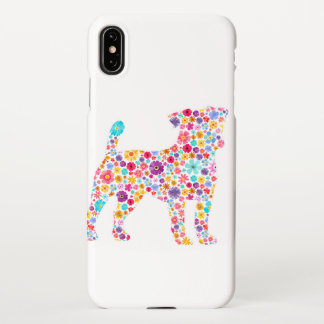 fun floral flowers jack russell terrier easter day iPhone case