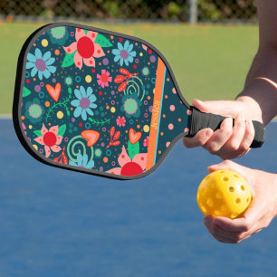 Fun Floral Inspirivity Elegant Pattern Custom Pickleball Paddle