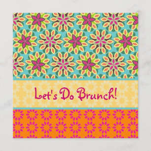 Fun Floral Invitation