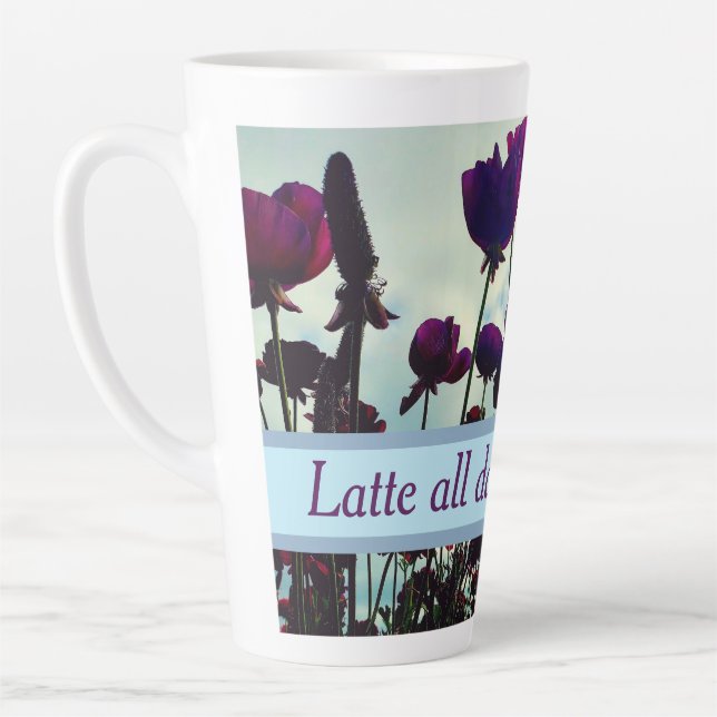 Fun Floral Latte Mug (Left)