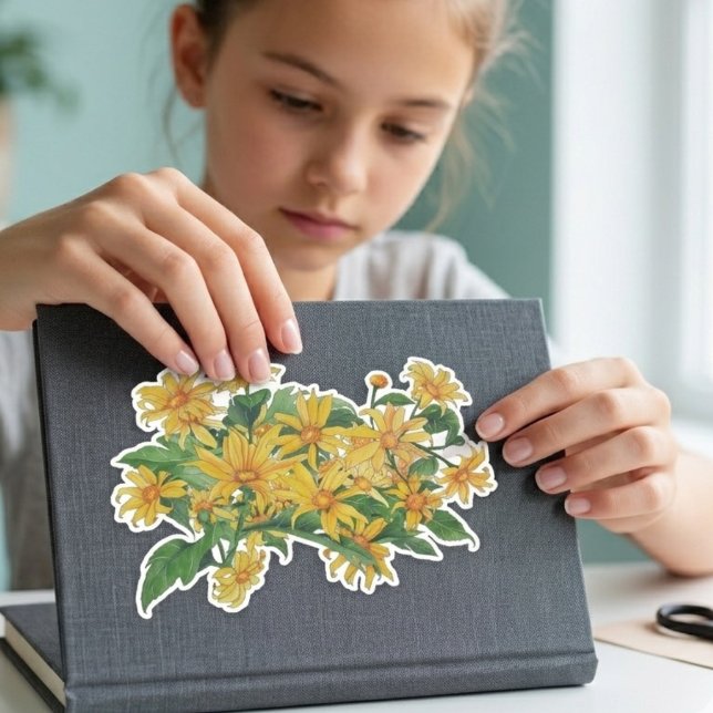 Fun Floral Watercolor Yellow Daisy Gift  (Creator Uploaded)