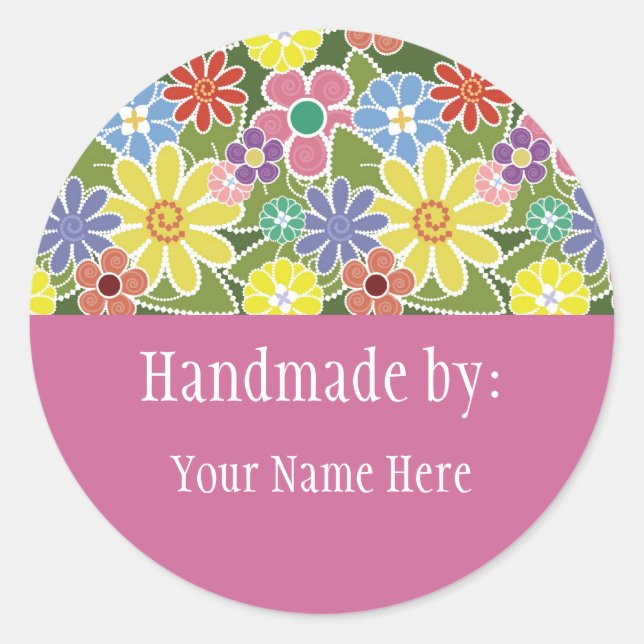 Fun Florals Bright Sticker (Front)