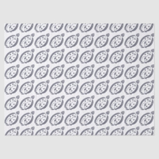 Fun Flounder Fish in Deepest Blue and White Tissue Paper