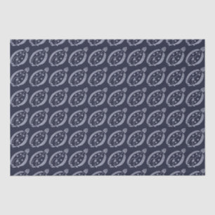 Fun Flounder Fish in Light Purple on Deepest Blue Tissue Paper
