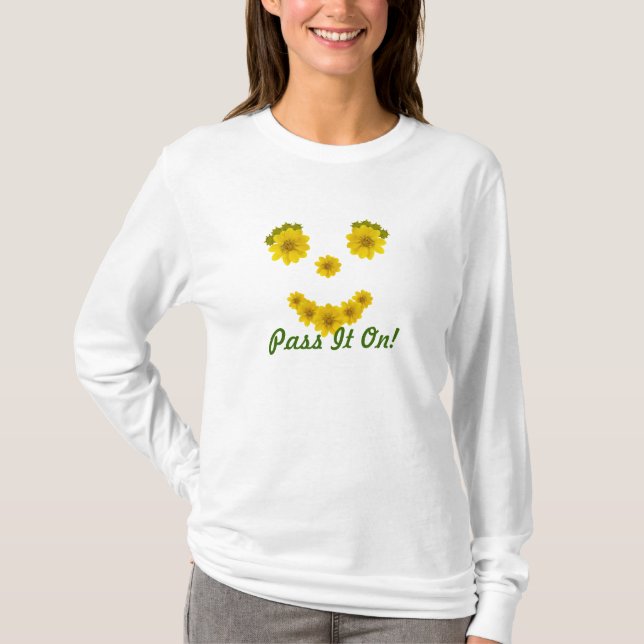 Fun Flower Smile T-Shirt (Front)