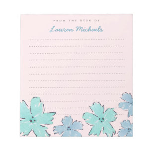 Fun Flowers Personalised Memo Notepad